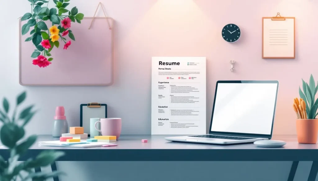 การจัดระเบียบข้อมูลในเรซูเม่