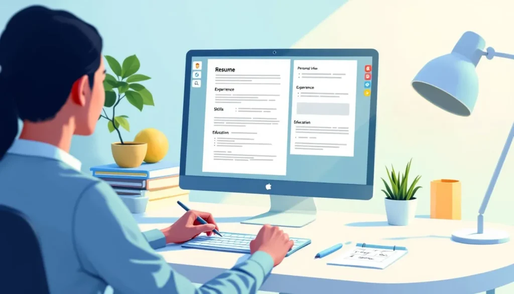 การจัดรูปแบบเรซูเม่