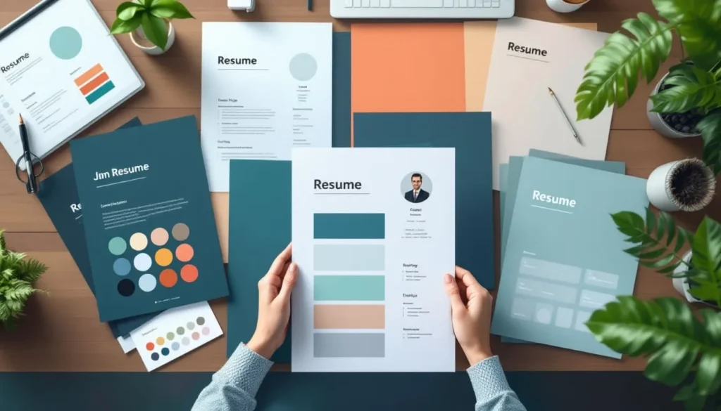 การเลือกสีที่เหมาะสมสำหรับเรซูเม่