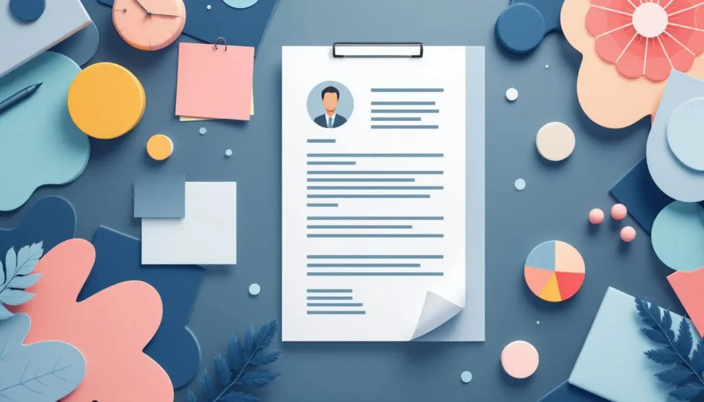 การเลือกสีในการออกแบบเรซูเม่