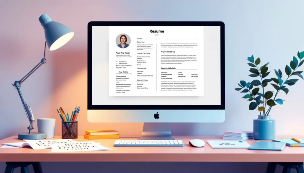 การใช้ฟอนต์ในเรซูเม่