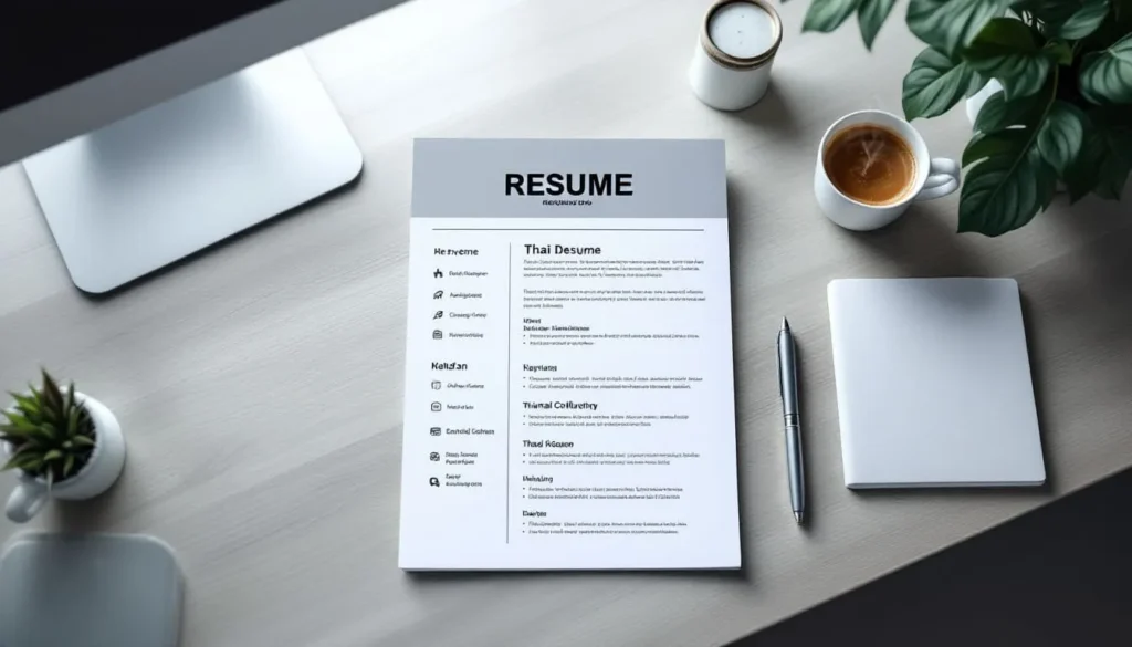 เรซูเม่ภาษาไทย