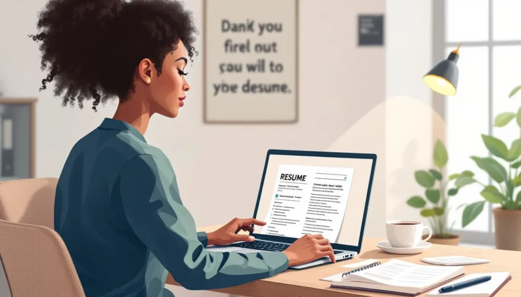 เรซูเม่สำหรับการเปลี่ยนสายงาน