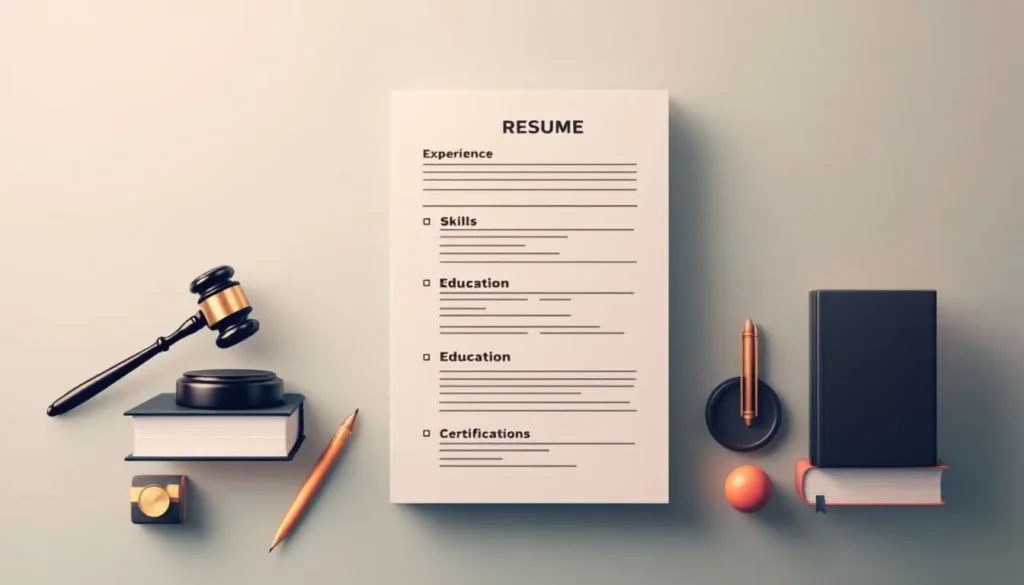 เรซูเม่สำหรับทนายความ