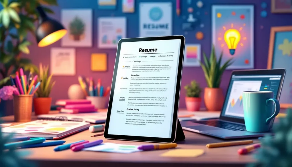 เรซูเม่สำหรับสายงานสร้างสรรค์